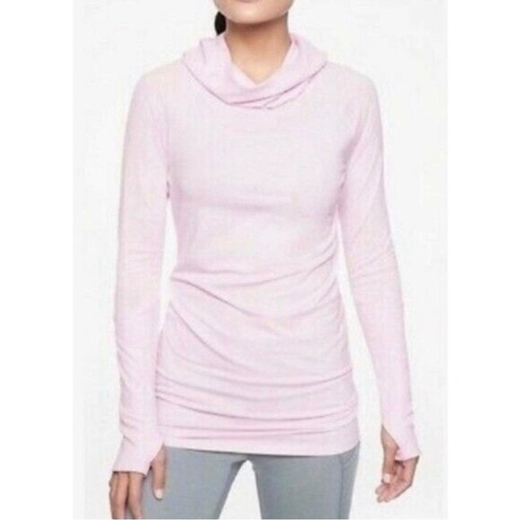 Athleta Essence Hooded Tunic Pullover in Light Pink - Picture 1 of 7